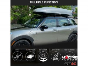 Alfa Romeo Stelvio Roof Rack Cross Bars - for models w/ factory roof rails - Black (2017-2025) Alfa Romeo Stelvio Roof Rack Cross Bars - for models w/ factory roof rails - Black (2017-2025)